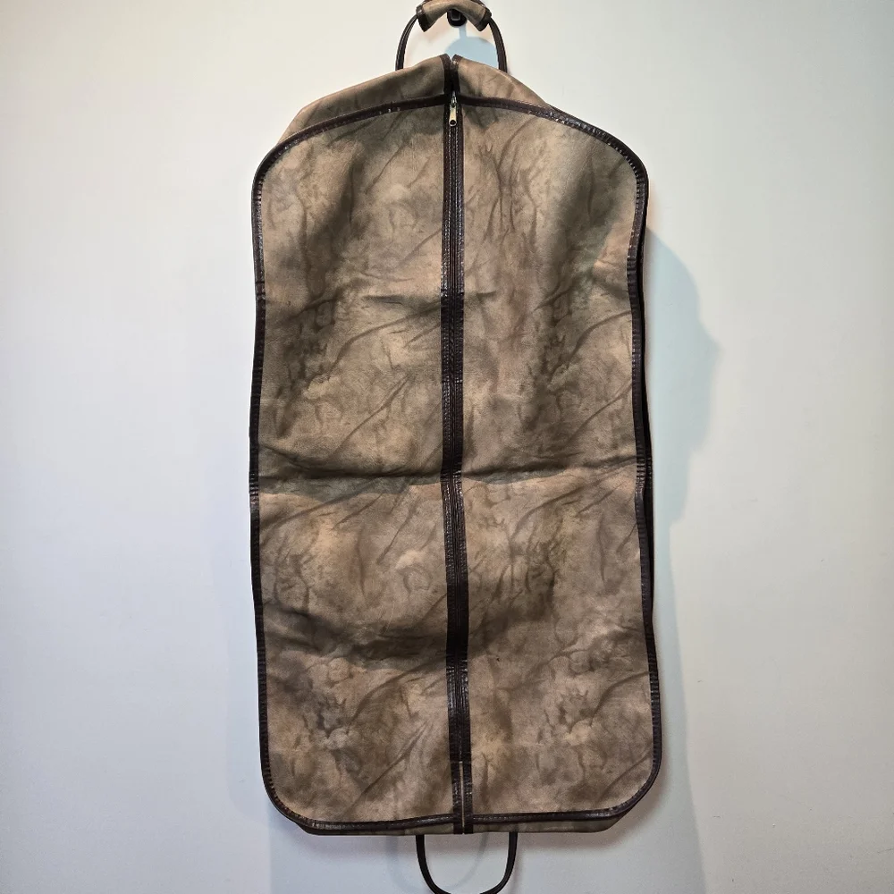 Vintage Brown Clothing Garment Hanger Travel Bag